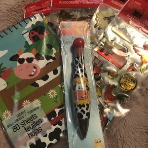 Farm Notebook/sticker set